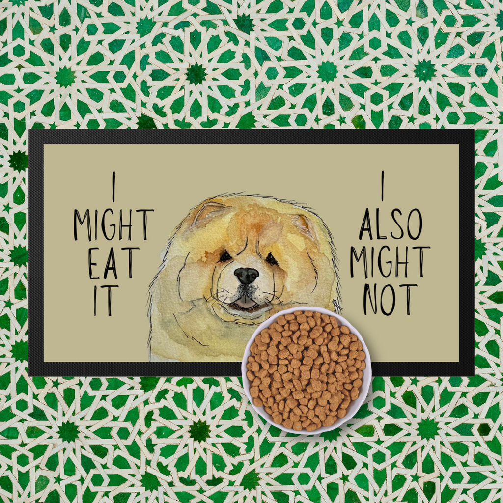 Fawn Chow Chow Pet Bowl Mat