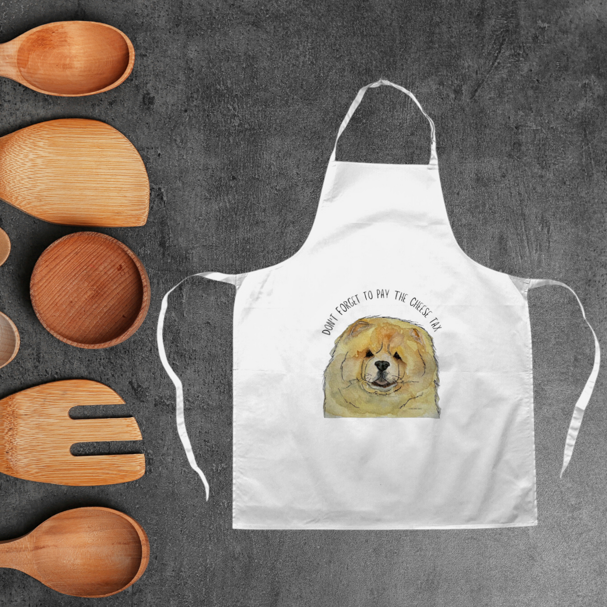 Cheese Tax Enforcer Apron for Dog Lovers