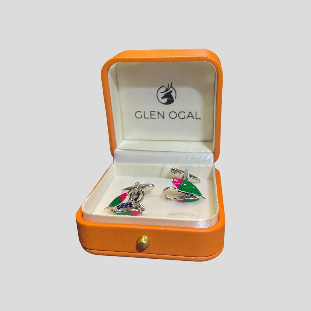Fishing Hook Fly Cufflinks