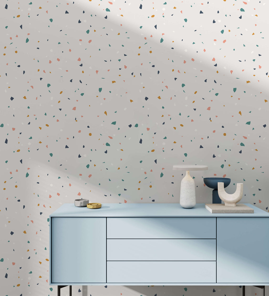 Flake Terrazzo Effect Wallpaper