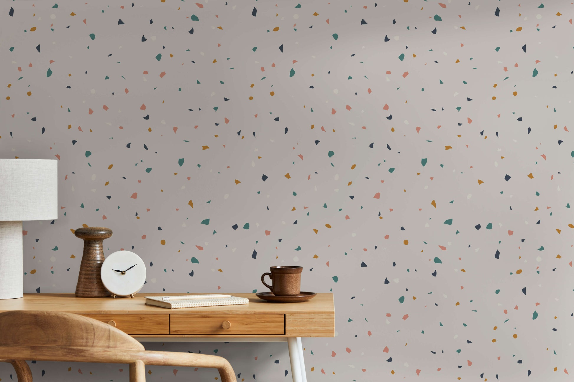 Flake Terrazzo Effect Wallpaper