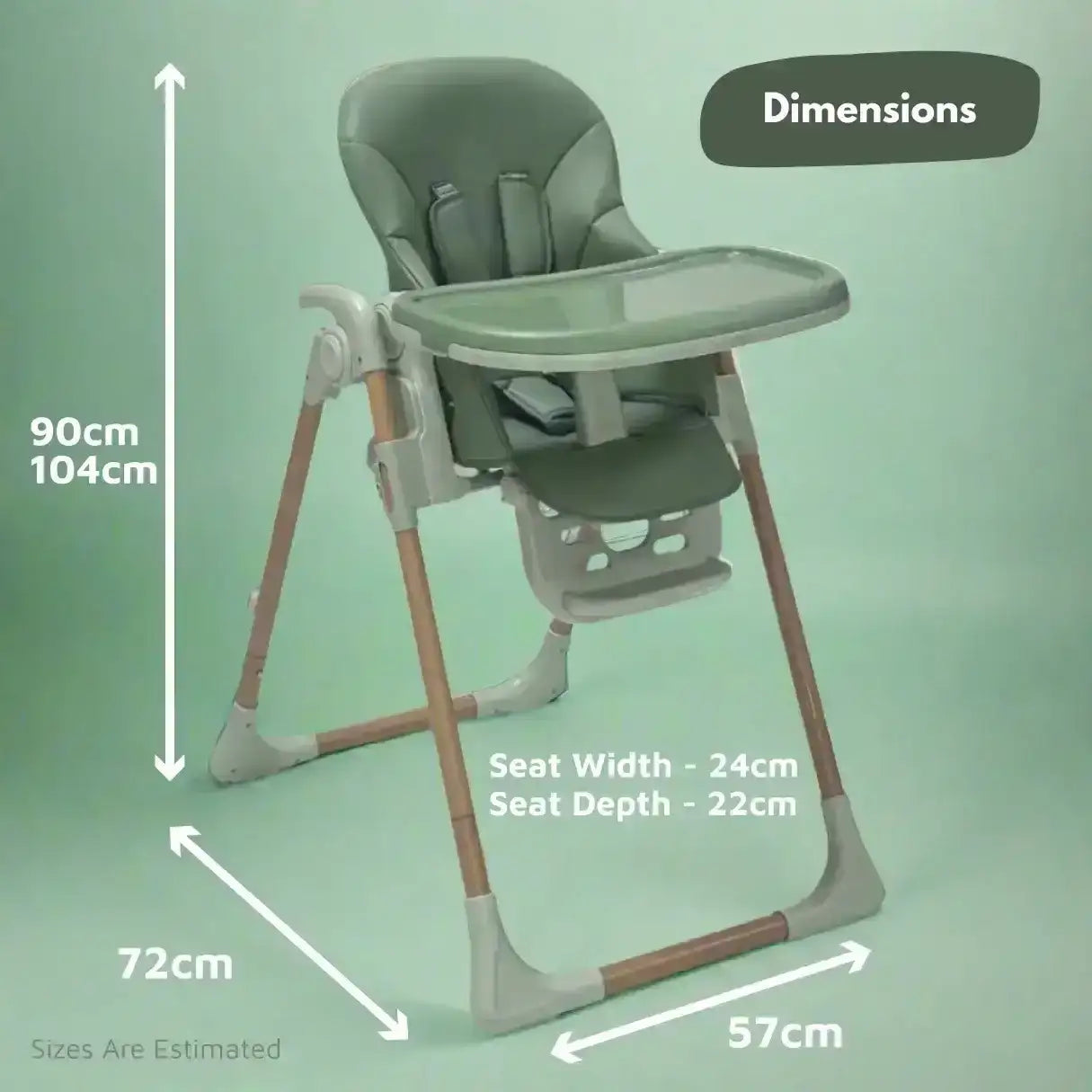 Flare Baby and Toddler Highchair in Green