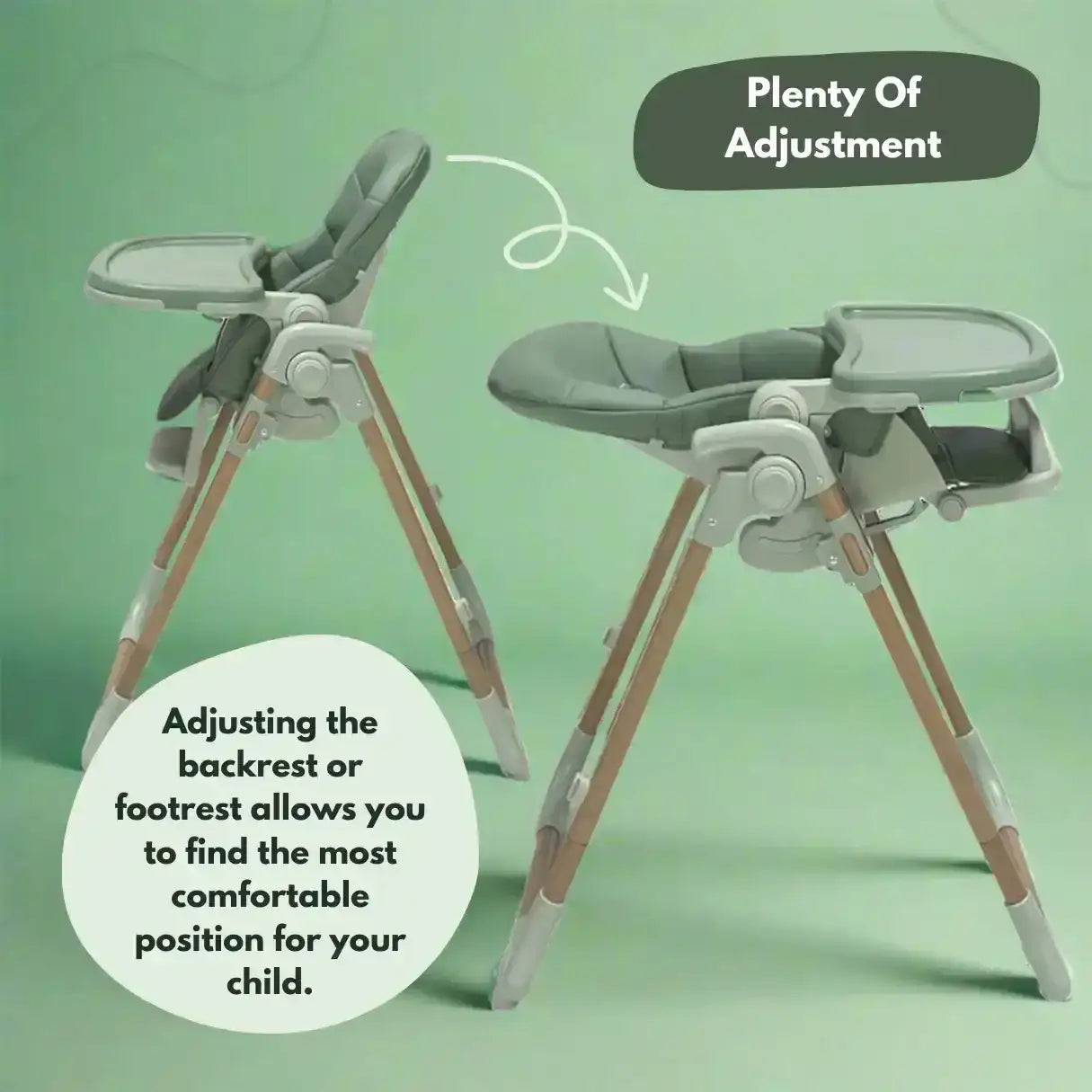 Flare Baby and Toddler Highchair in Green