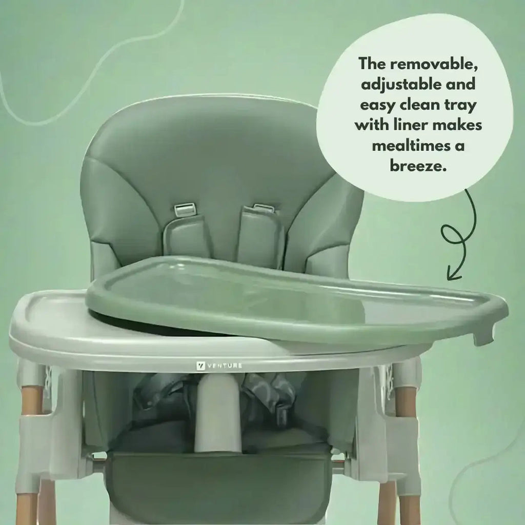 Flare Baby and Toddler Highchair in Green