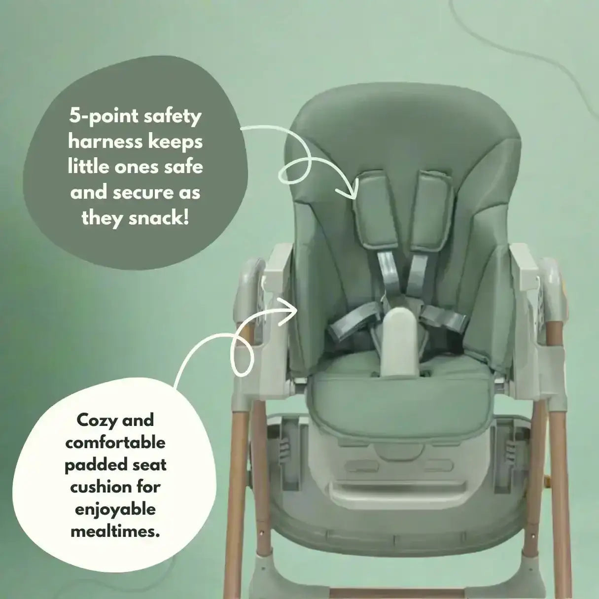 Flare Baby and Toddler Highchair in Green