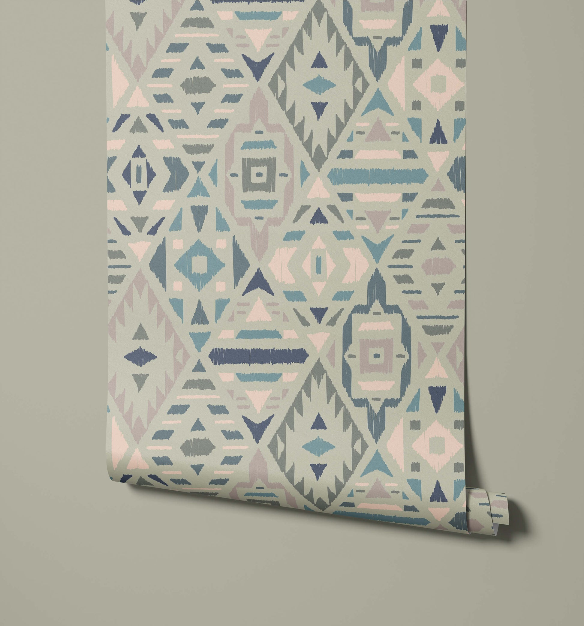 Geometric Fleece Wallpaper in Vibrant Colours
