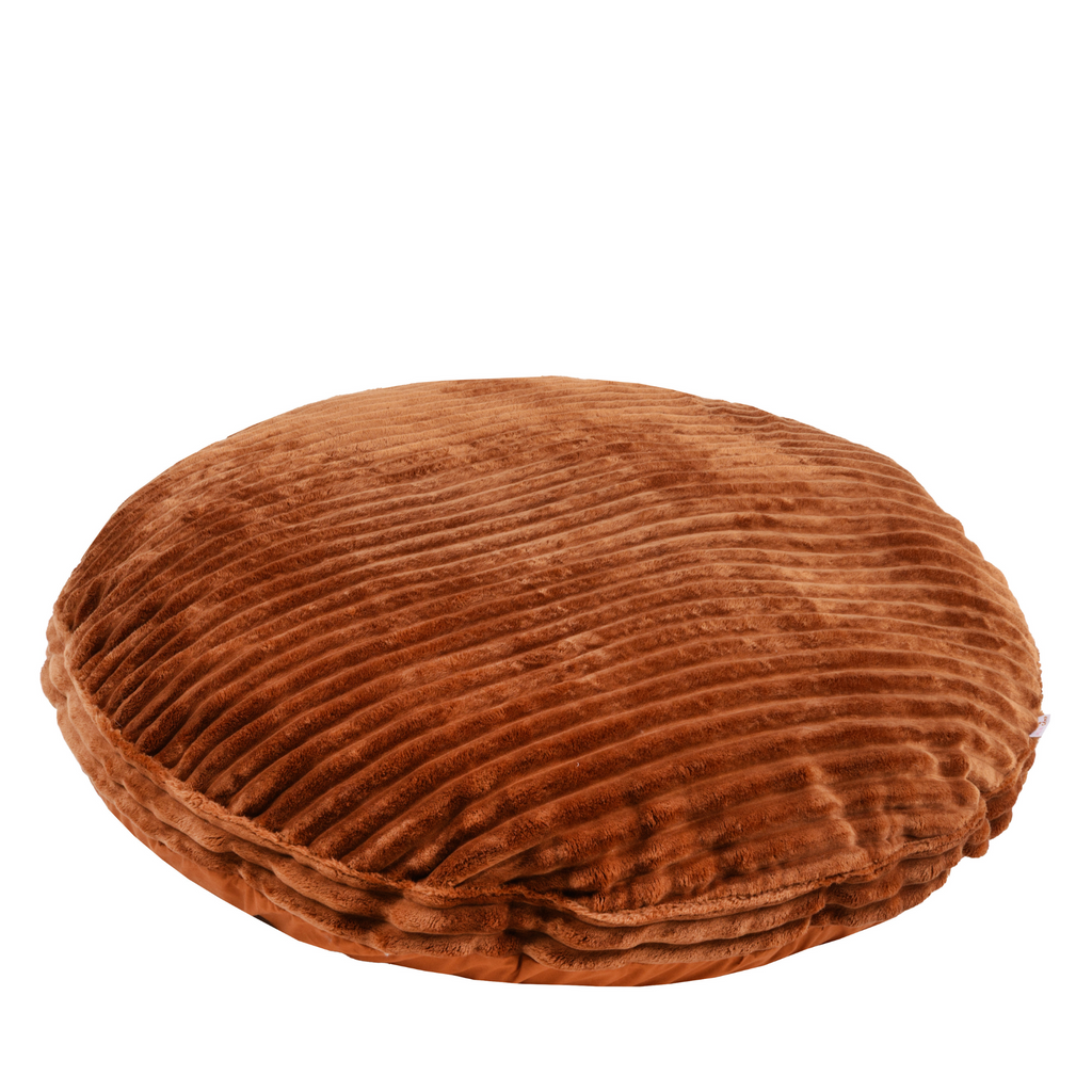 Large Kids Floor Cushion in Terracotta Corduroy
