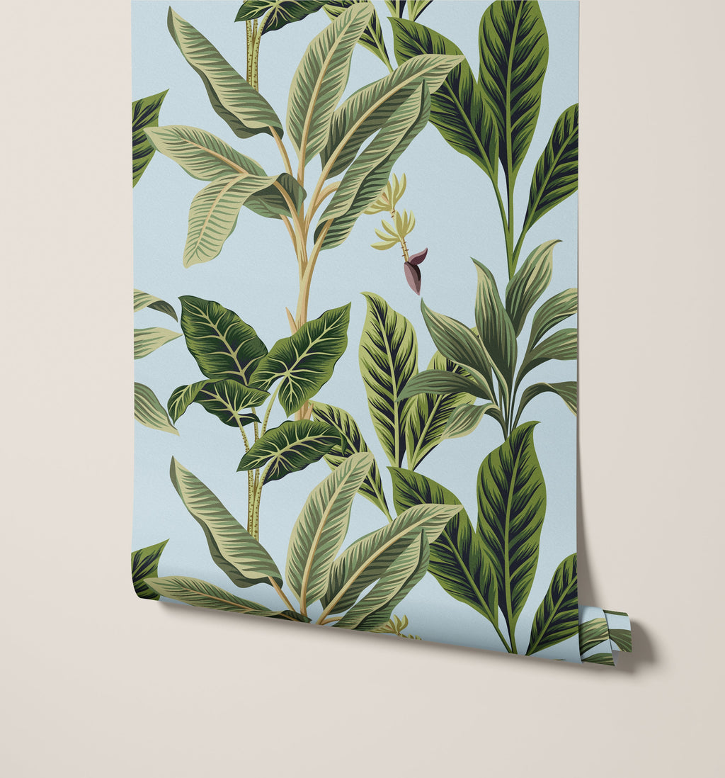 Flora Vintage Tropical Wallpaper