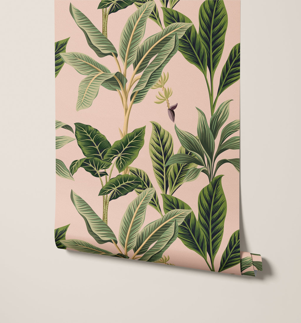 Flora Vintage Tropical Wallpaper