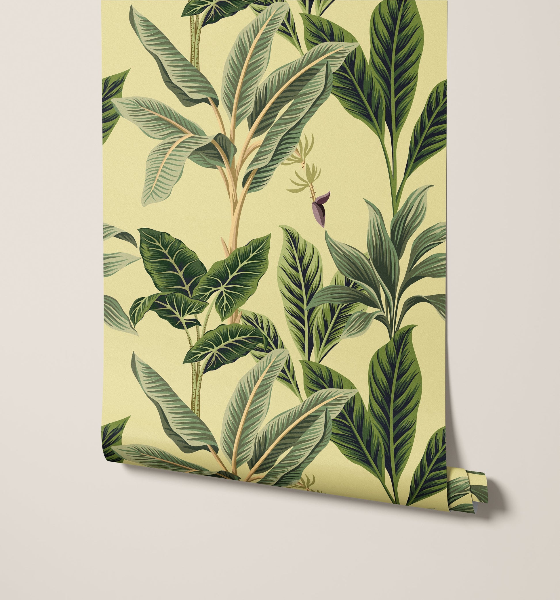 Flora Vintage Tropical Wallpaper