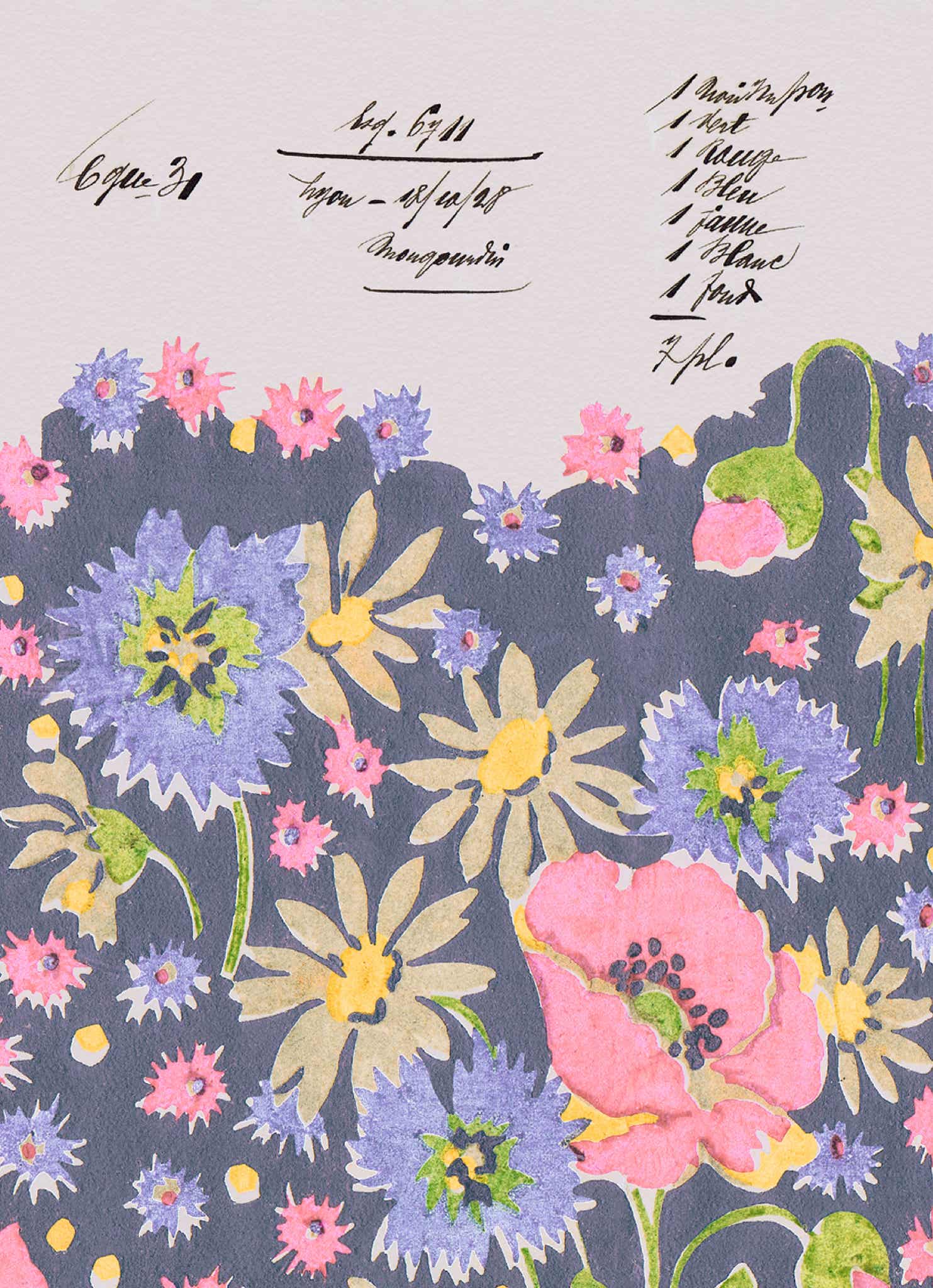 Floral Alchemy 1928 Vintage Archive Poster Print