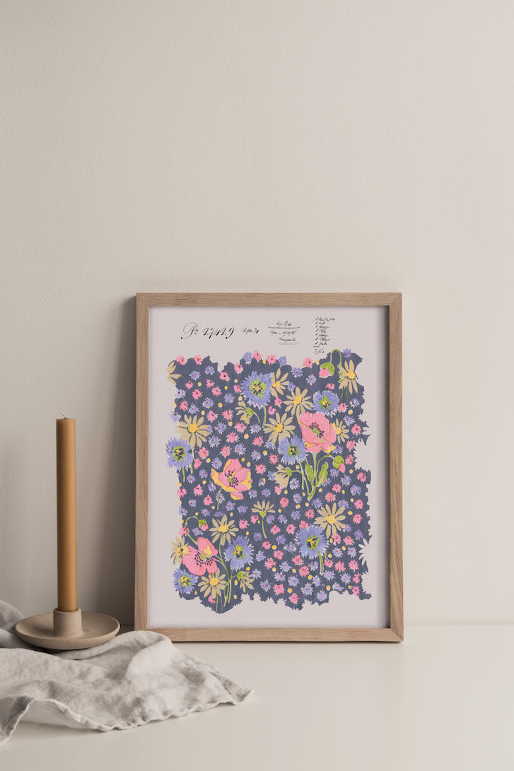 Floral Alchemy 1928 Vintage Archive Poster Print