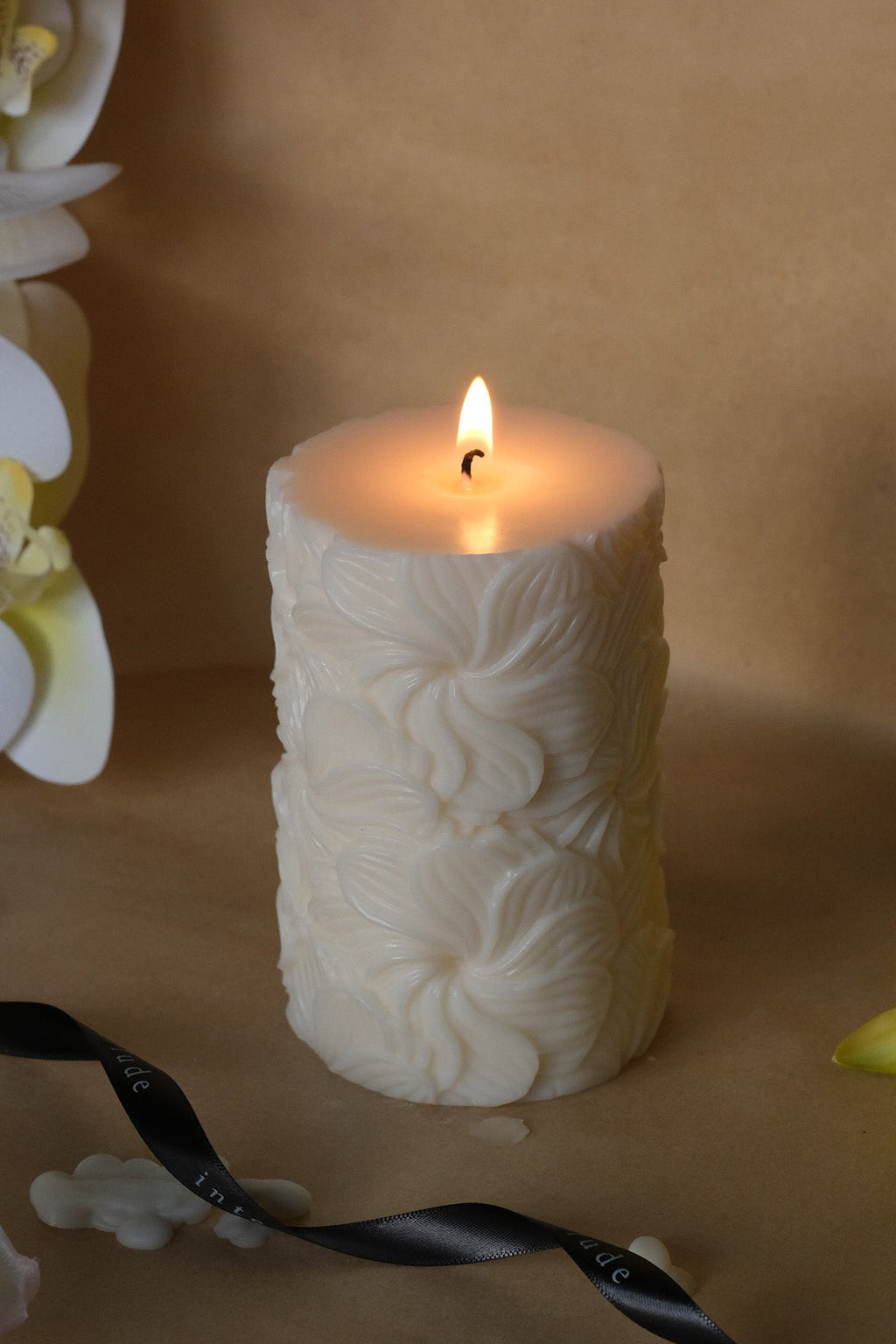 Flower Pillar Candle