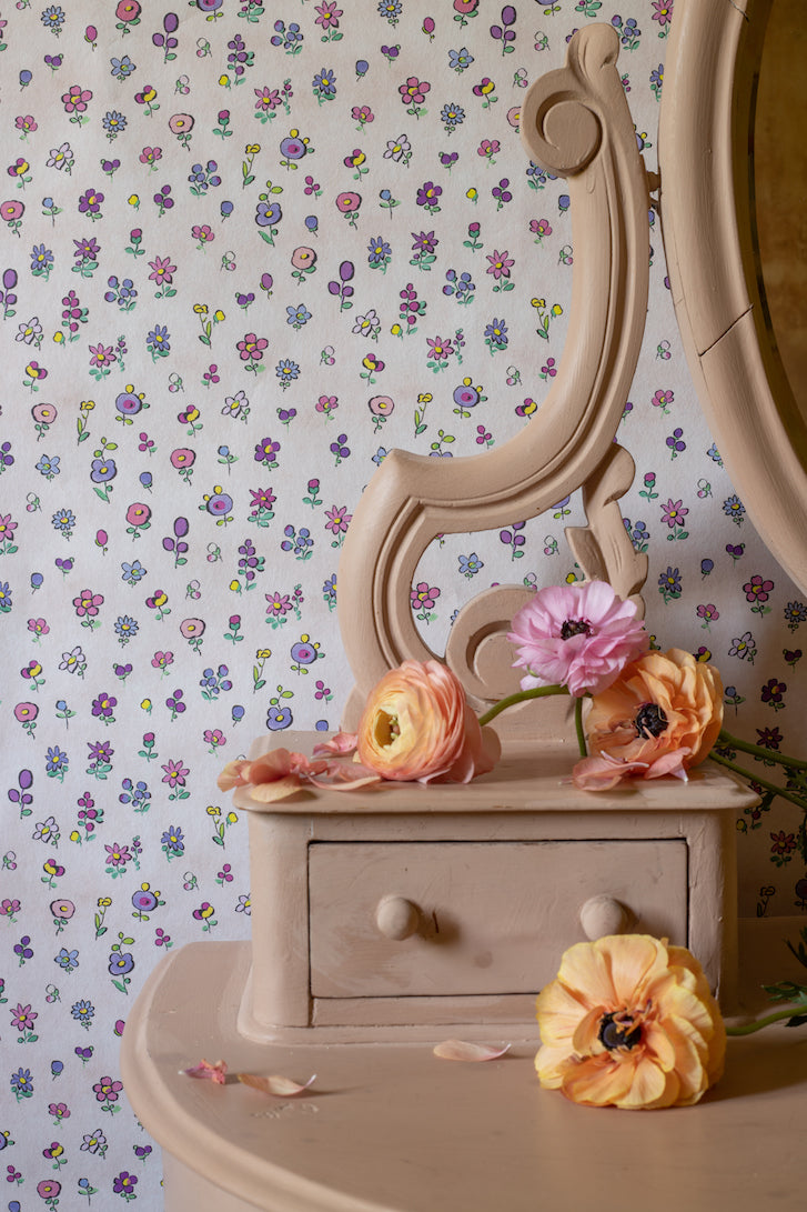 Flower Power Rainbow Wallpaper