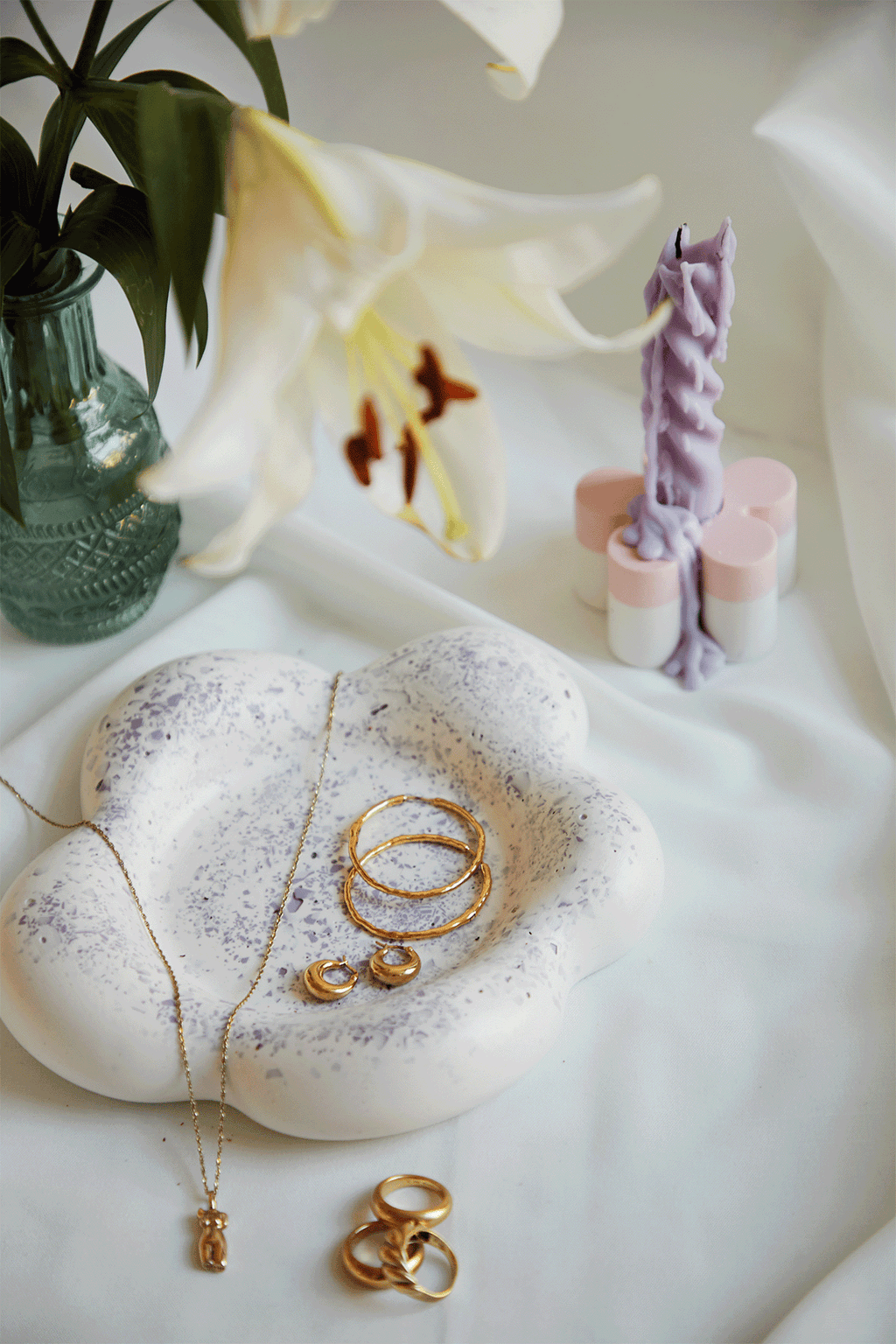 Flower Shaped Jewellery Tray