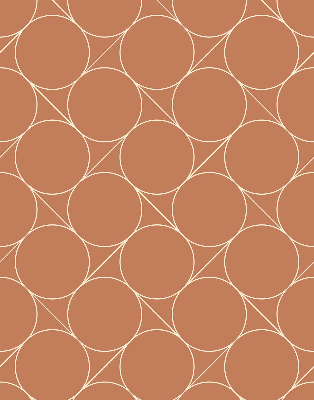 Focal Retro Circle Wallpaper