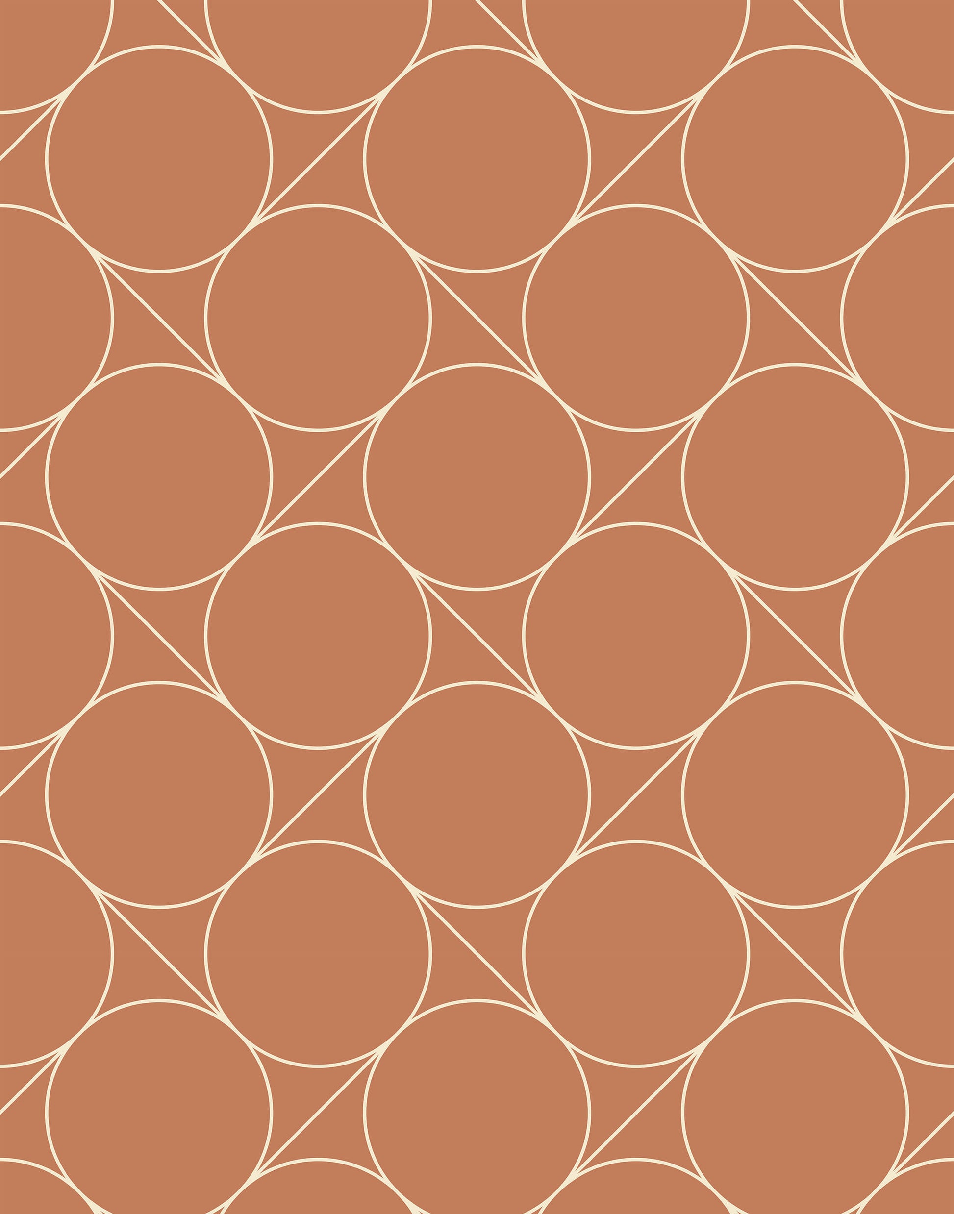 Focal Retro Circle Wallpaper