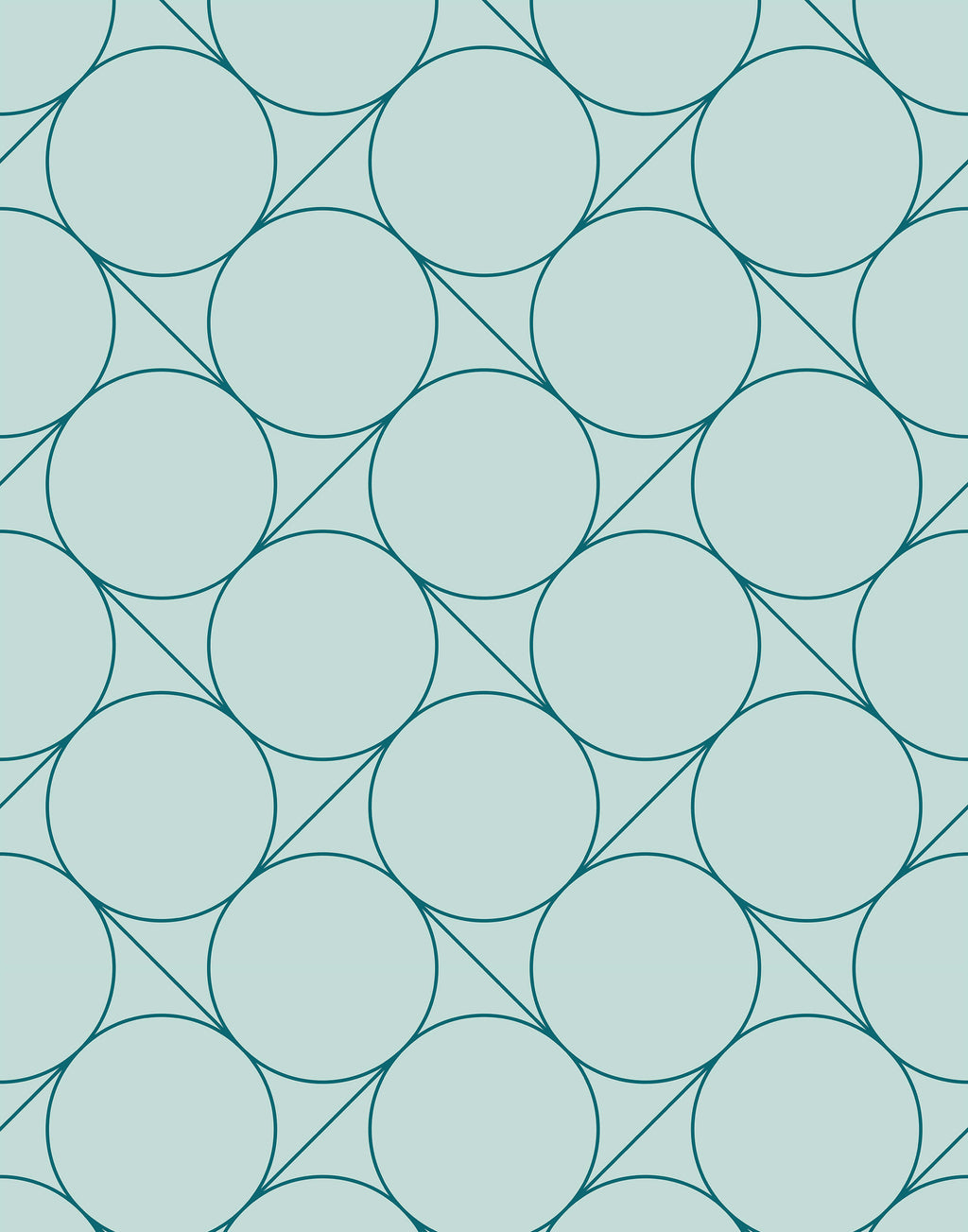 Focal Retro Circle Wallpaper