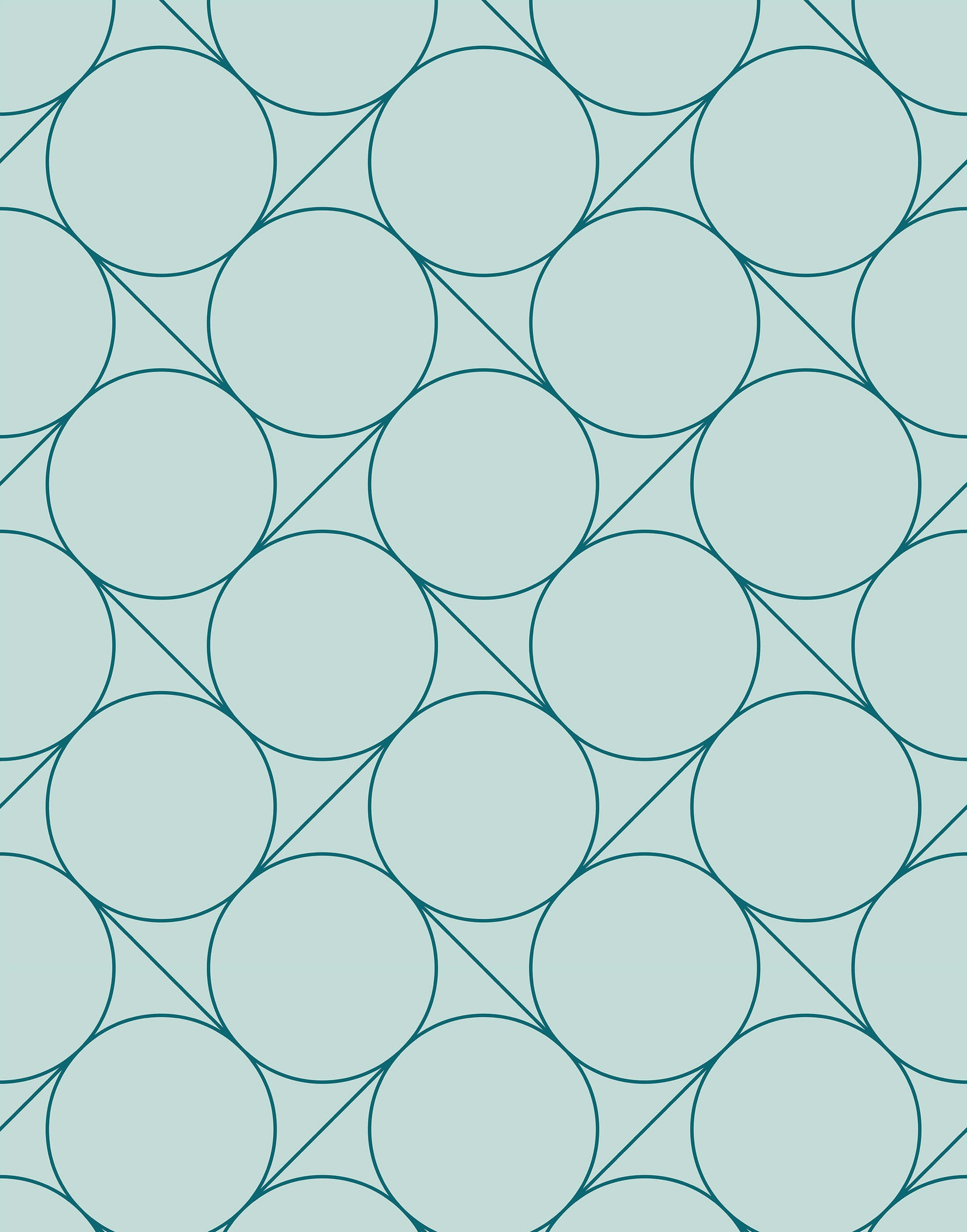 Focal Retro Circle Wallpaper