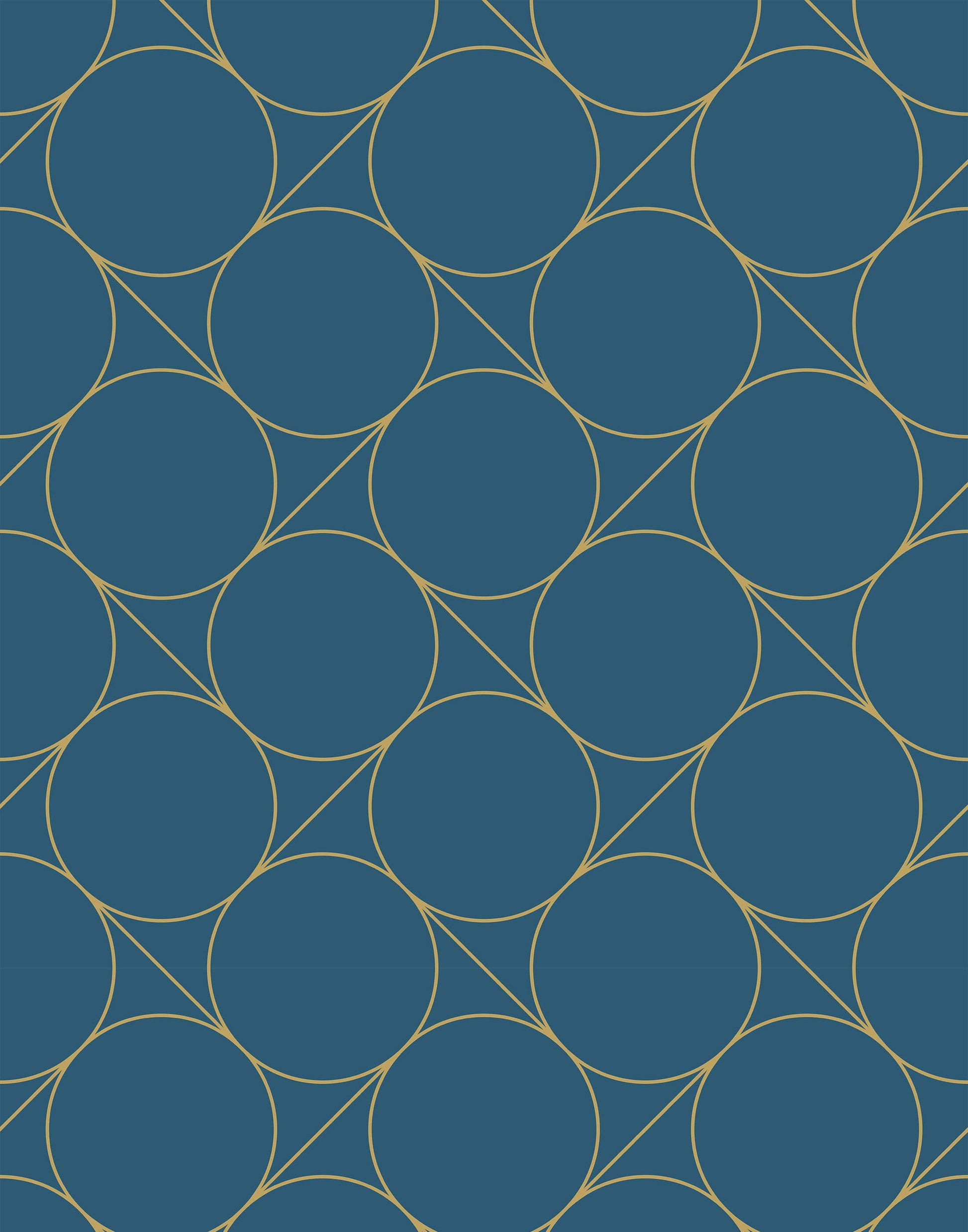 Focal Retro Circle Wallpaper