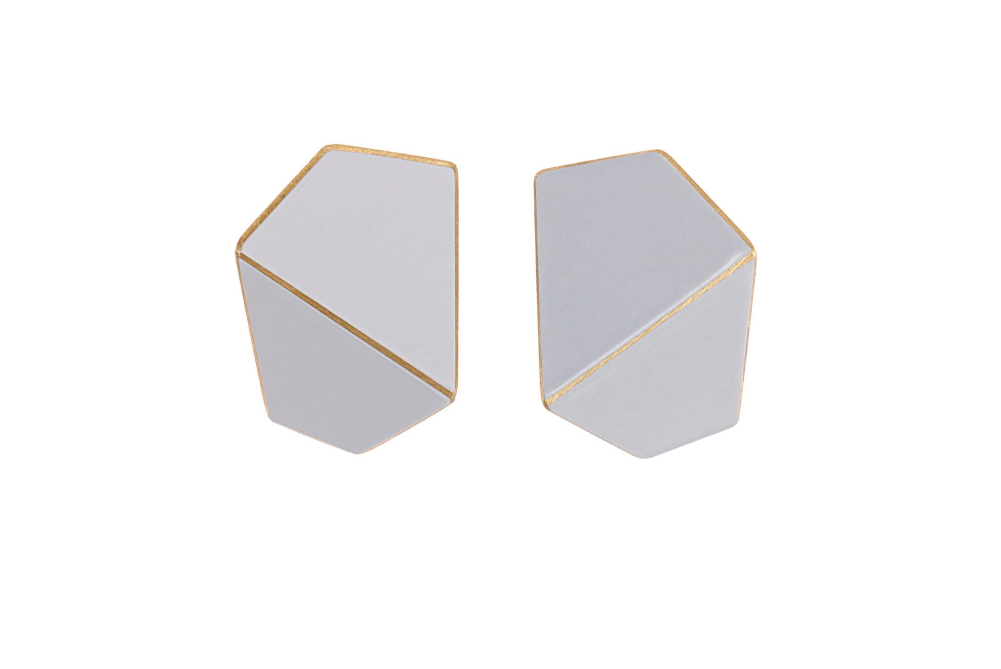 Light & Durable Brass Silver Earrings – Handcrafted in Estonia by Lisa Kroeber Jewellery at www.brixbailey.com