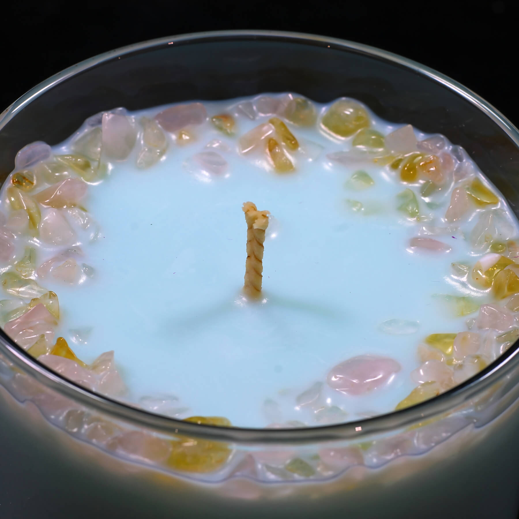 Forget Me Not Crystal Infused Scented Candle