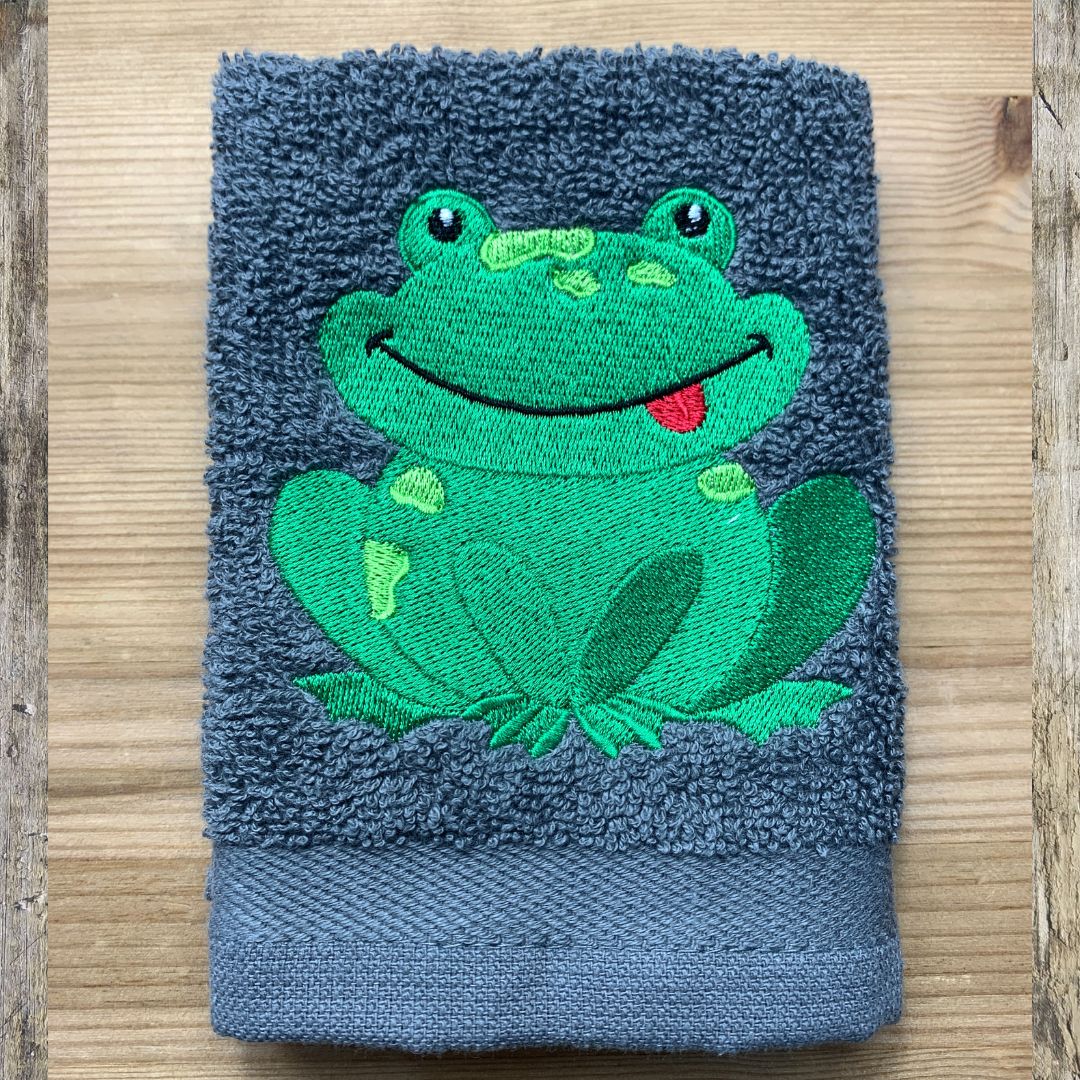 Frog Face Cloth in 10 Colours