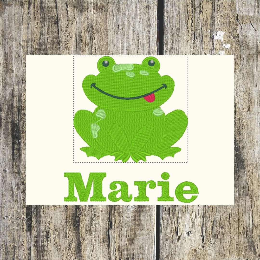 Frog Personalised Towels in Soft Cotton