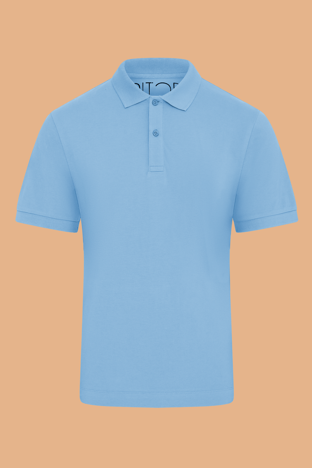 Light Blue Organic Cotton Polo Shirt