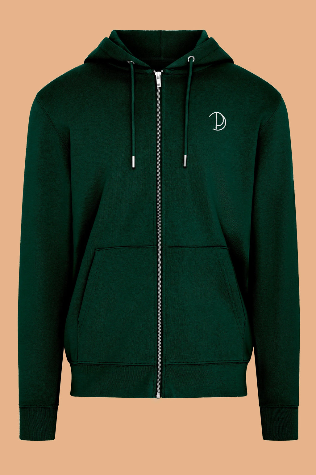 Forest Green Zip Up Hoodie
