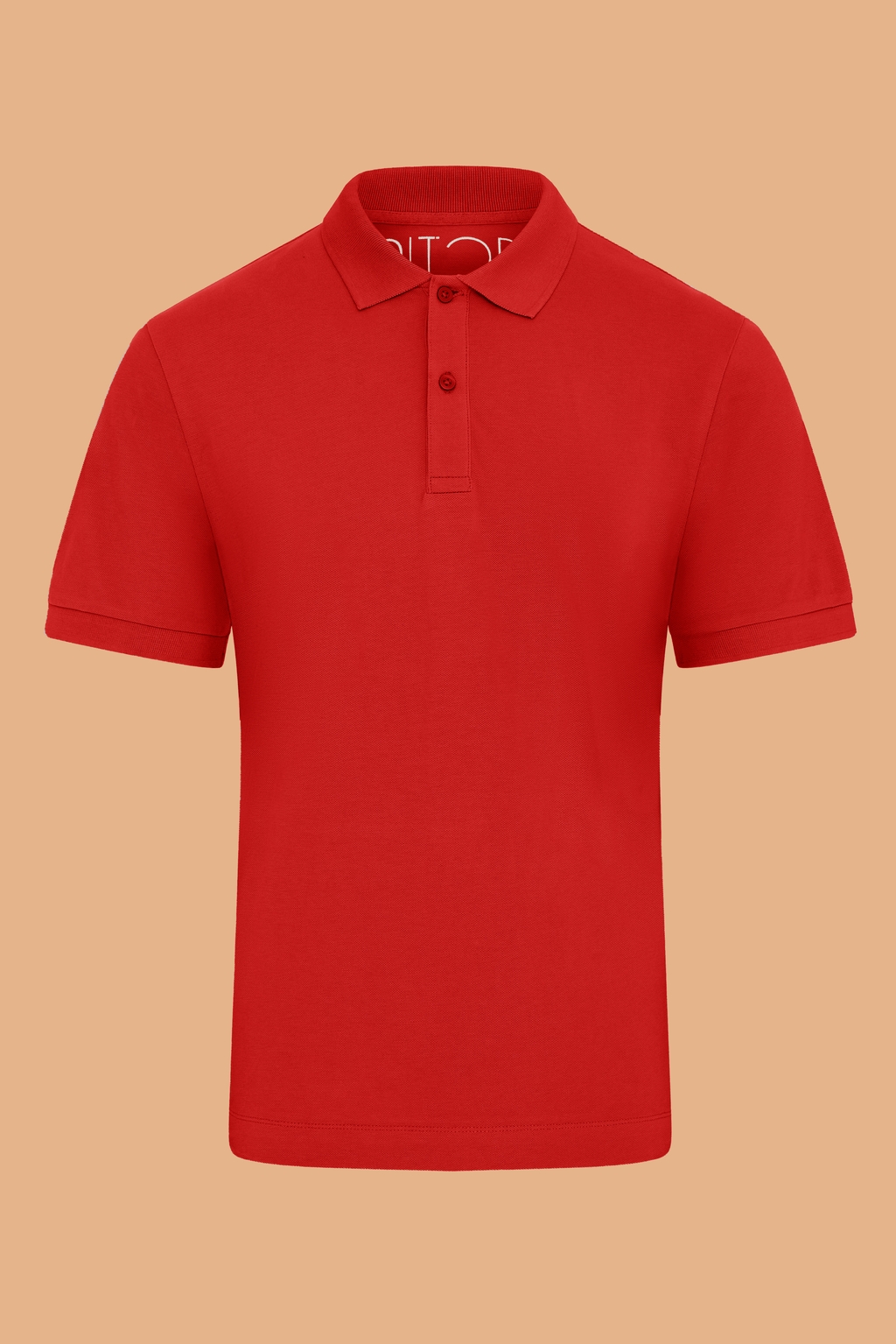 Red Polo Shirt in Organic Cotton