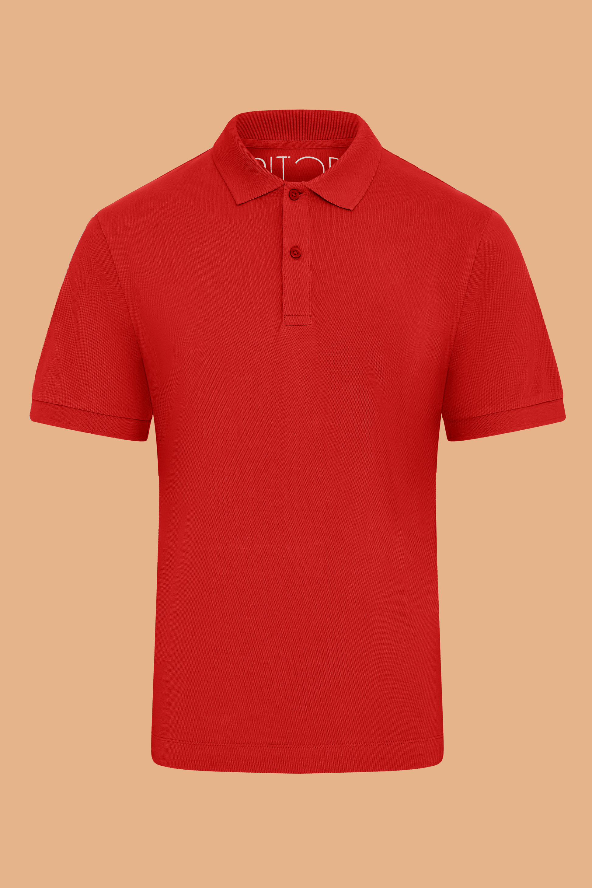 Red Polo Shirt in Organic Cotton