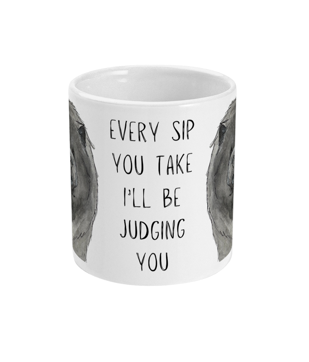 Blue Chow Chow Coffee Mug for Dog Lovers