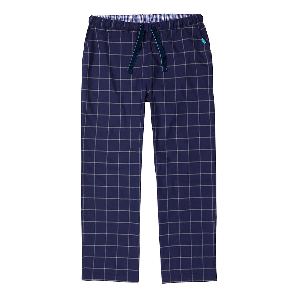 Men's Sea Otter Organic Cotton Trousers in Blue