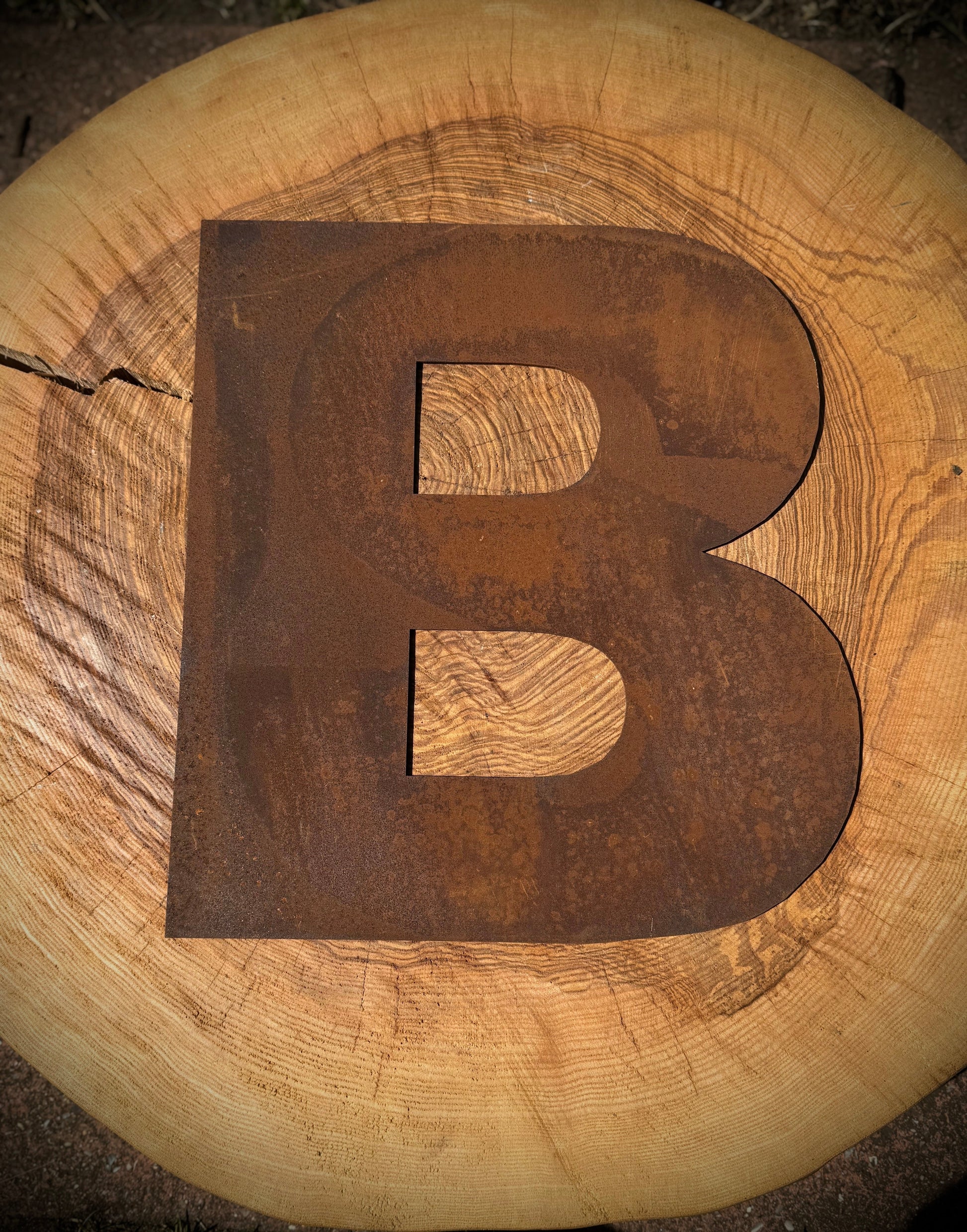 5 inch Fat Font Rusty Metal Letters A-Z 0-9