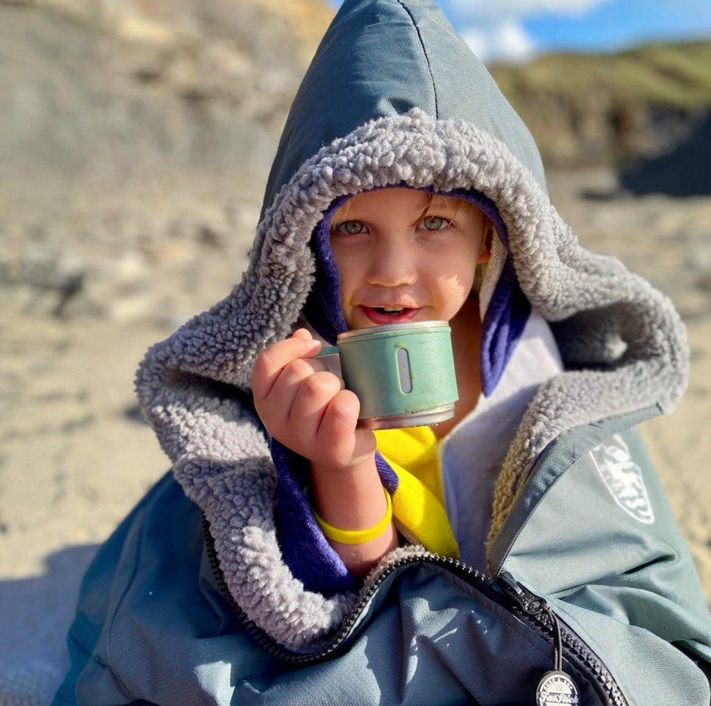 Waterproof Changing Robe with Free Beanie in Recycled Fleece