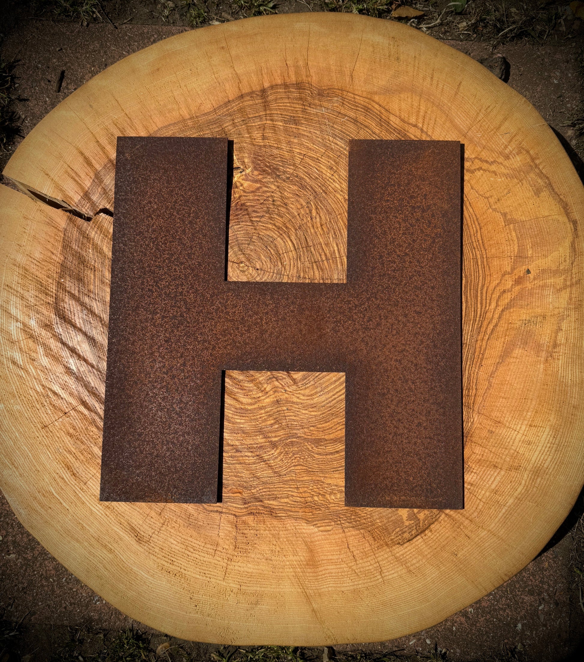 5 inch Fat Font Rusty Metal Letters A-Z 0-9