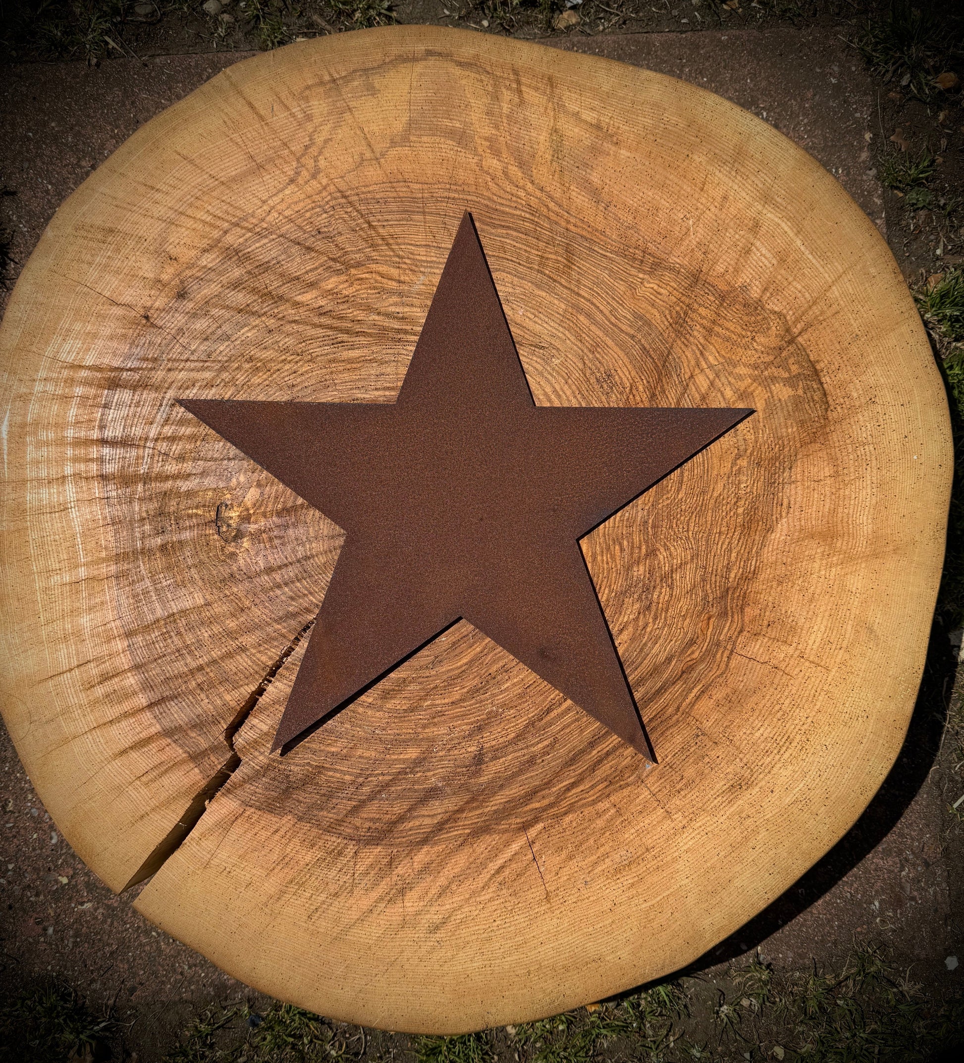 12 Inch Rusty Metal Letters A-Z 0-9