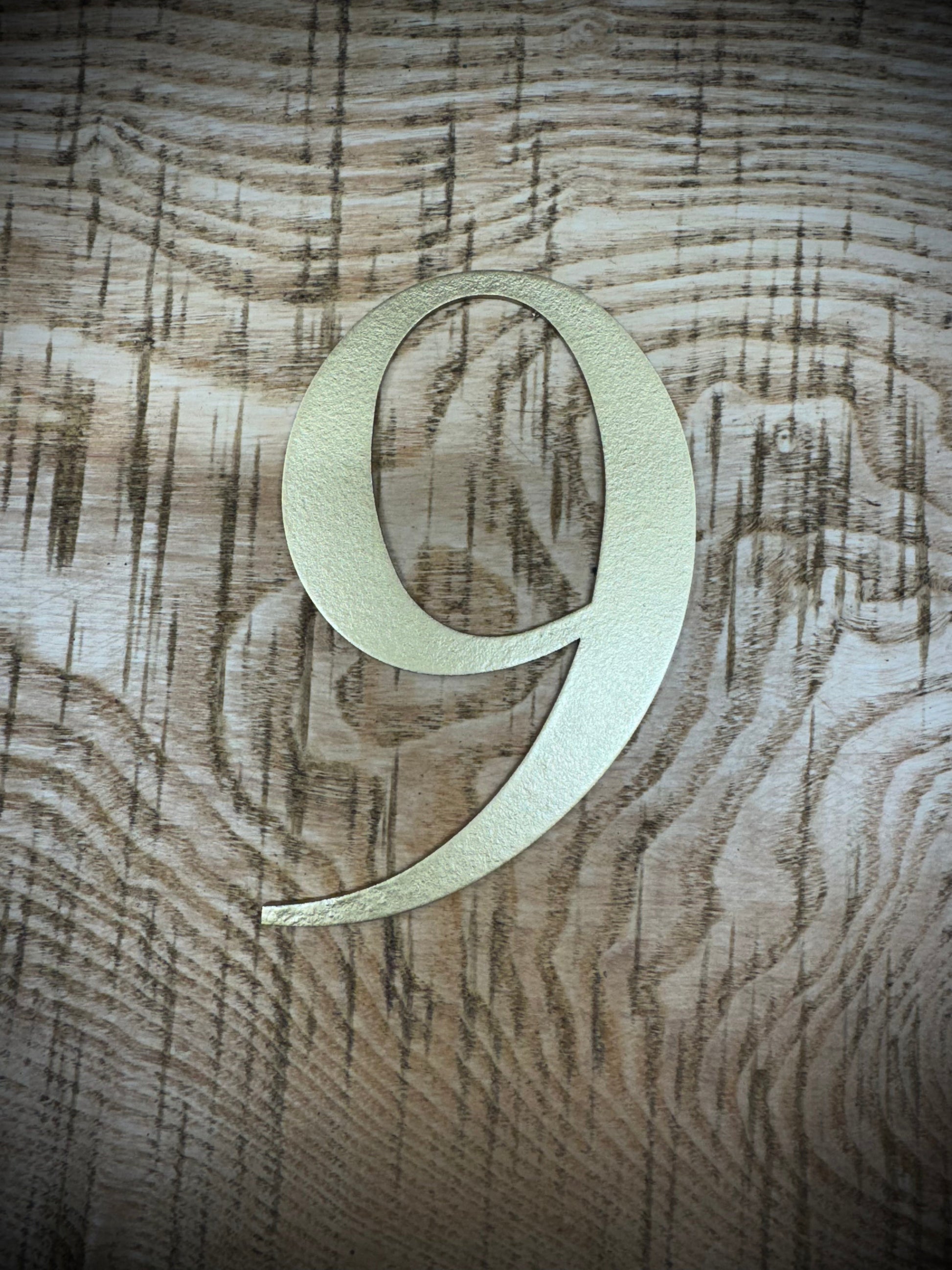 Distressed Gold Metal Letters A-Z 0-9 in 5 inch or 12 inch