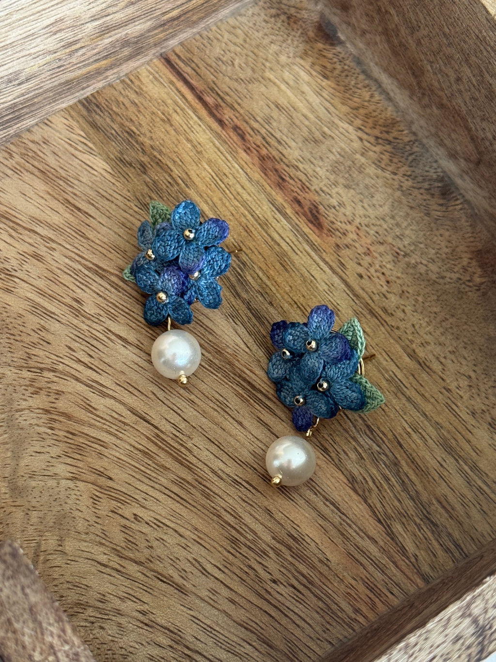 Sweet Alyssum Micro Crochet Earrings