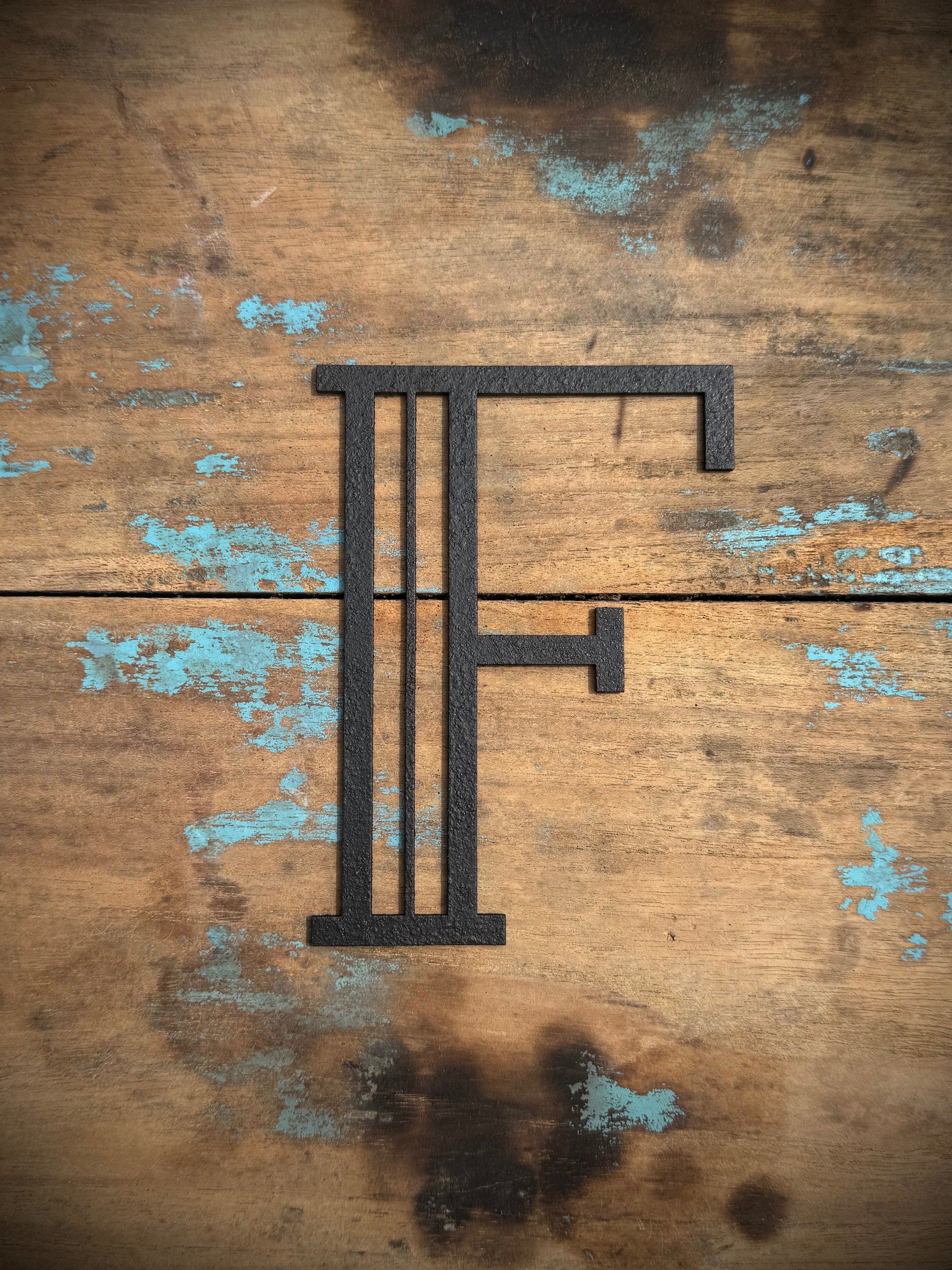 Black Art Deco Metal Letters and Numbers 5 inch or 12 inch