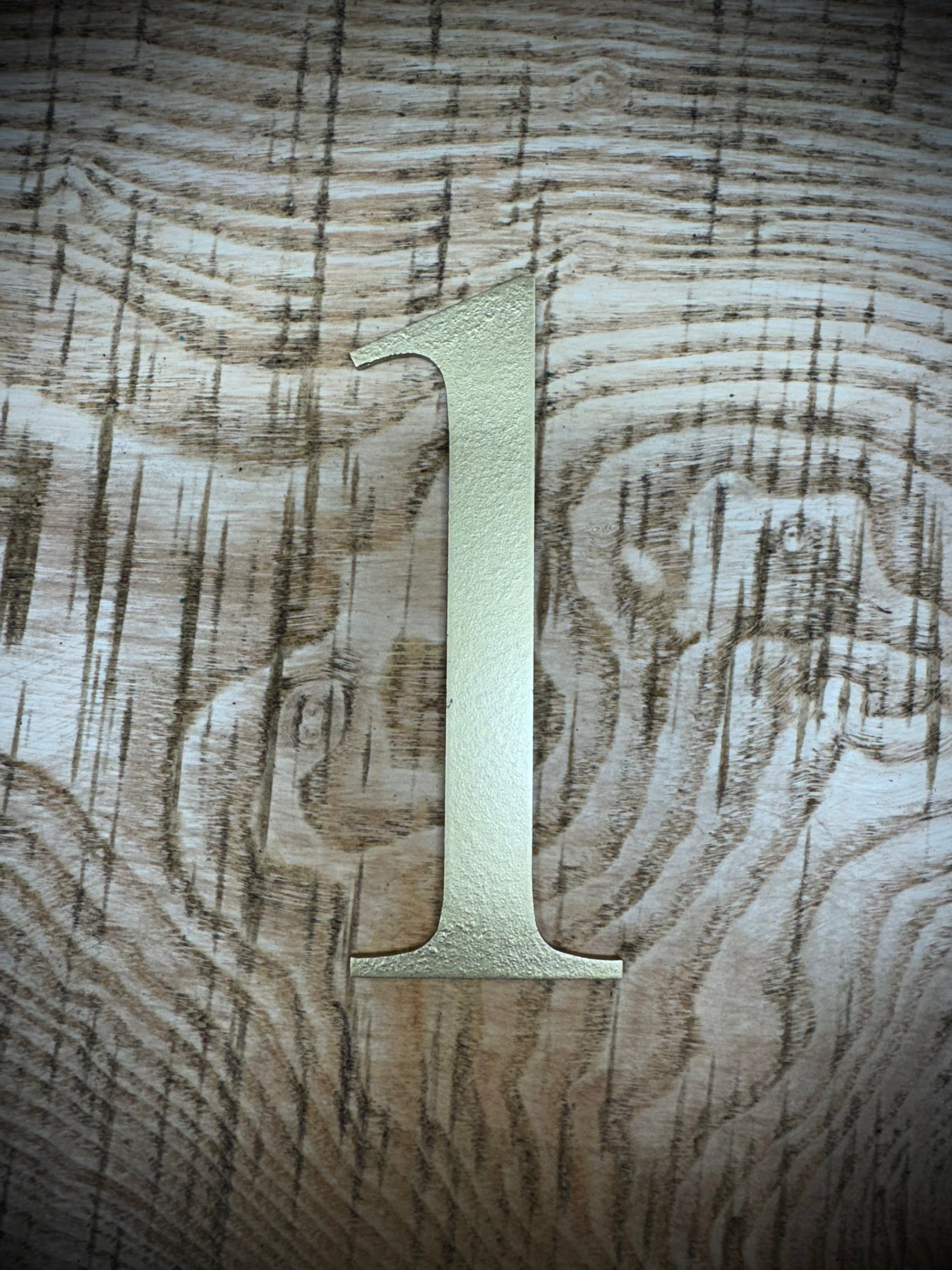 Distressed Gold Metal Letters A-Z 0-9 in 5 inch or 12 inch