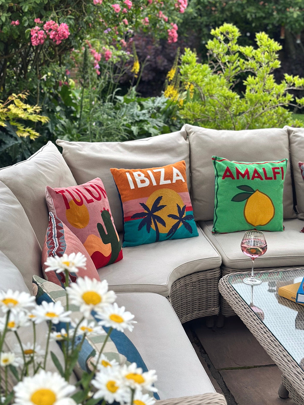 Tulum Needlepoint Cushion with Cactus