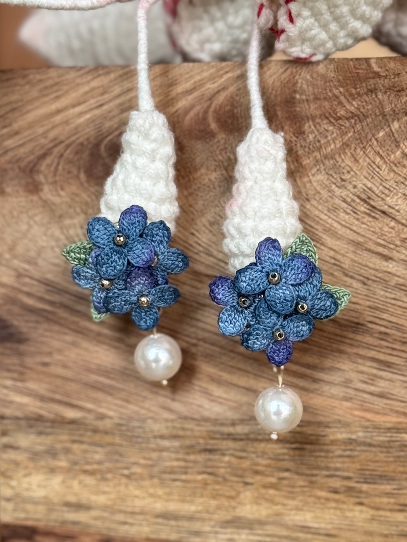 Sweet Alyssum Micro Crochet Earrings