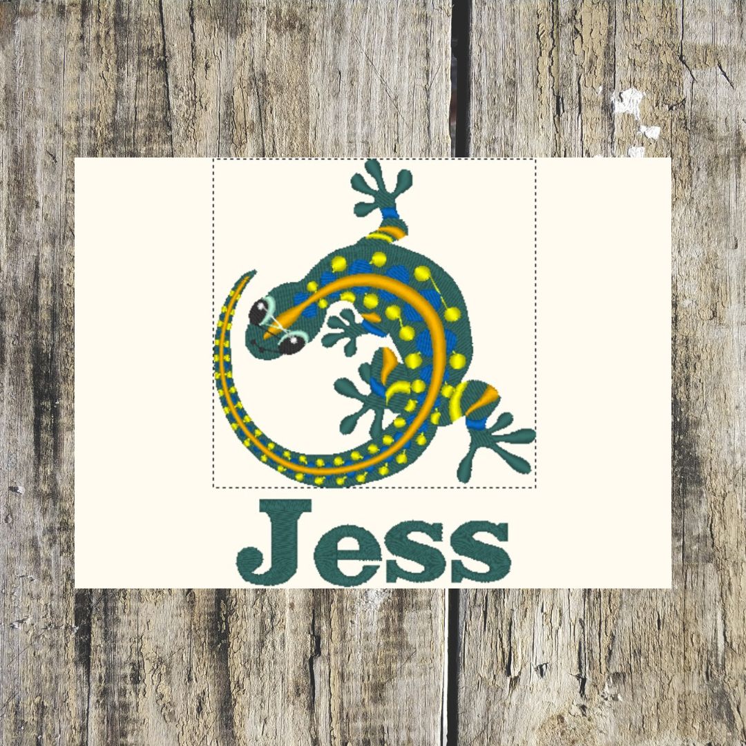 Funky Gecko Personalised Towels
