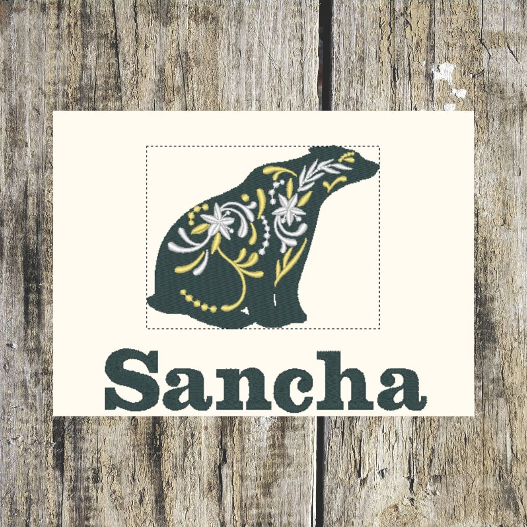 Funky Polar Bear Personalised Towels