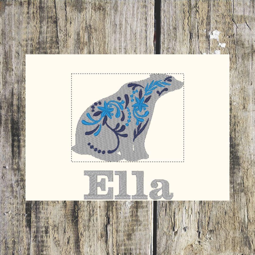 Funky Polar Bear Personalised Towels