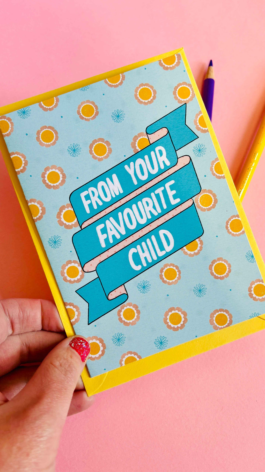 Favourite Child Funny Greeting Card for Mum and Dad