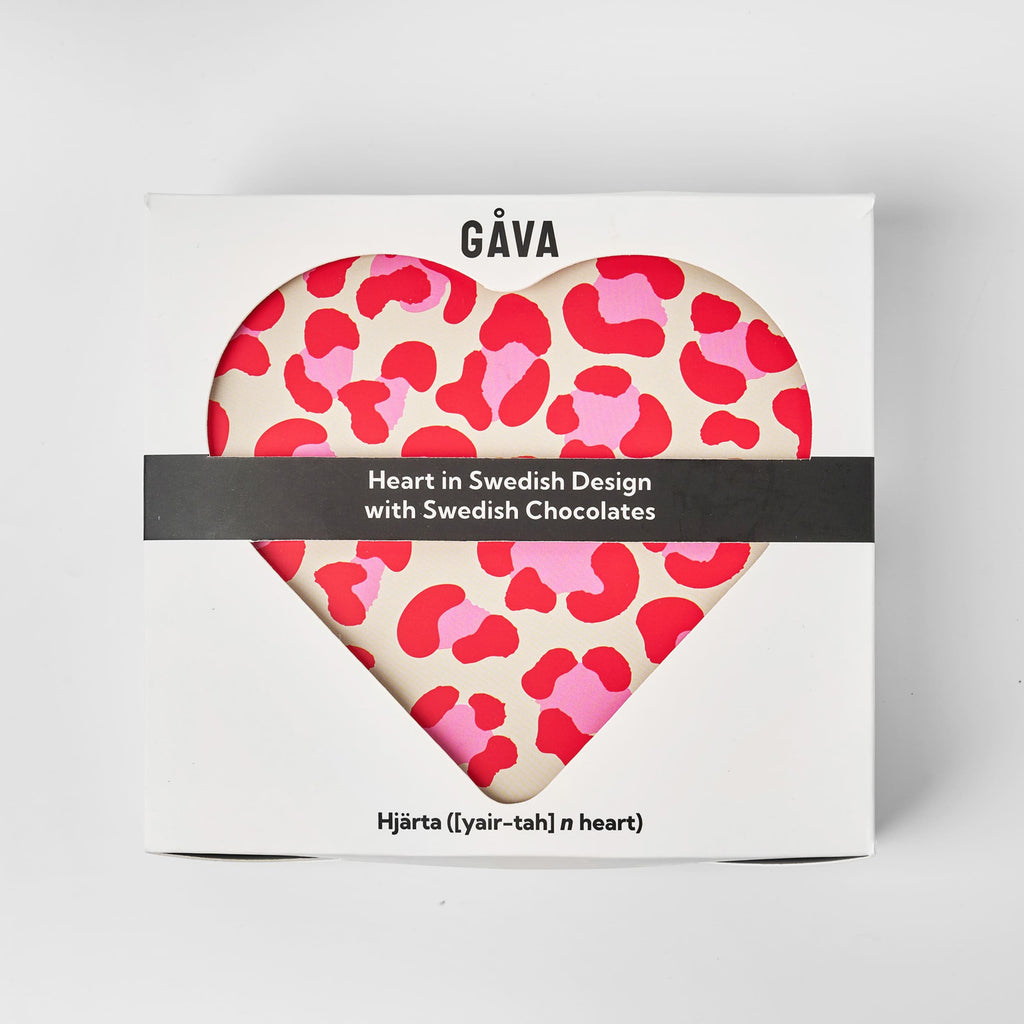 Kram Heart Shaped Tin with Swedish Chocolates and Candy