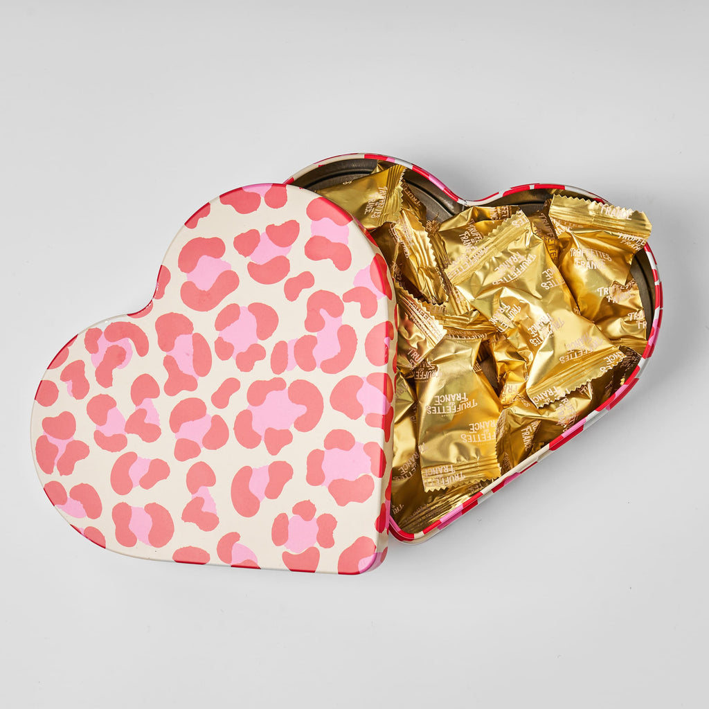 Kram Heart Shaped Tin with Swedish Chocolates and Candy